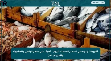 تغييرات جديدة في أسعار السمك اليوم.. تعرف على سعر البلطي والمكرونة والمرجان الآن